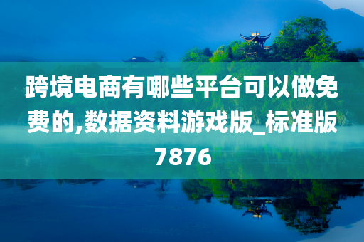 跨境电商有哪些平台可以做免费的,数据资料游戏版_标准版7876