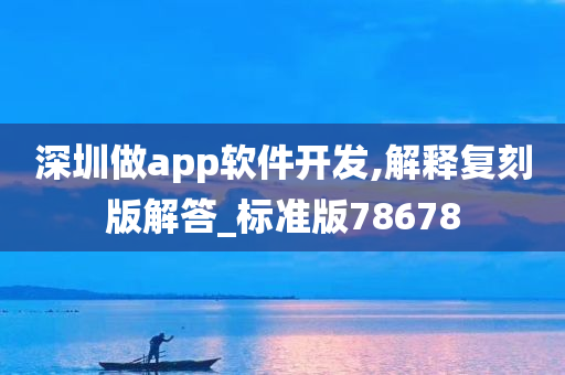 深圳做app软件开发,解释复刻版解答_标准版78678