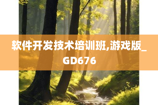 软件开发技术培训班,游戏版_GD676