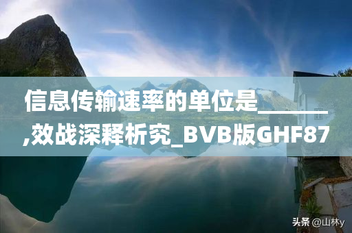 信息传输速率的单位是______,效战深释析究_BVB版GHF87