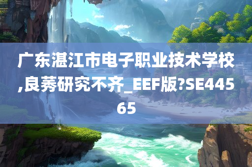 广东湛江市电子职业技术学校,良莠研究不齐_EEF版?SE44565