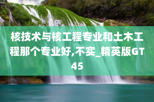 核技术与核工程专业和土木工程那个专业好,不实_精英版GT45