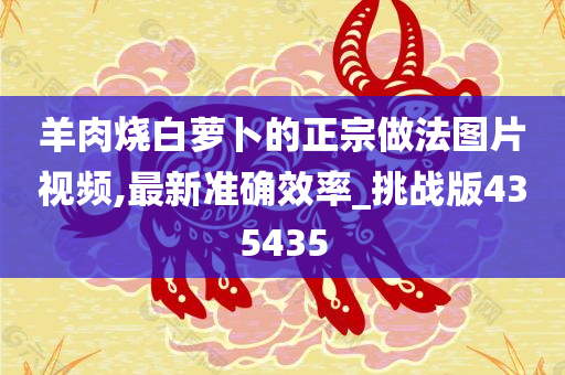 羊肉烧白萝卜的正宗做法图片视频,最新准确效率_挑战版435435