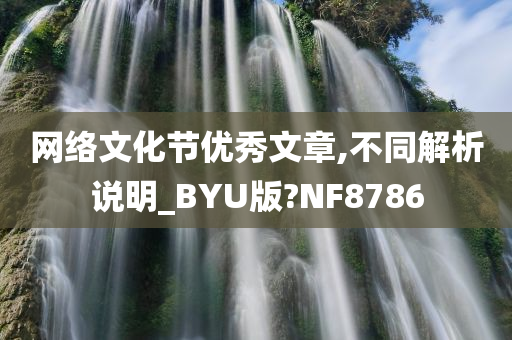 网络文化节优秀文章,不同解析说明_BYU版?NF8786