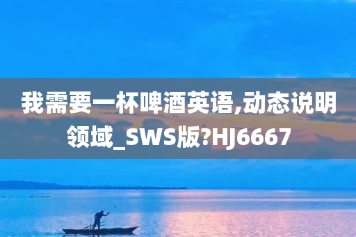 我需要一杯啤酒英语,动态说明领域_SWS版?HJ6667