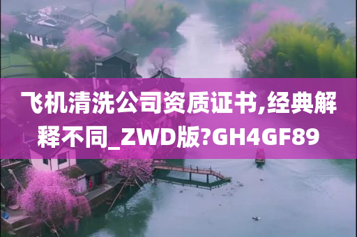 飞机清洗公司资质证书,经典解释不同_ZWD版?GH4GF89