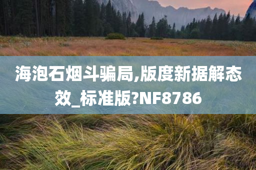 海泡石烟斗骗局,版度新据解态效_标准版?NF8786