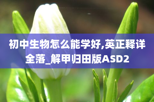 初中生物怎么能学好,英正释详全落_解甲归田版ASD2