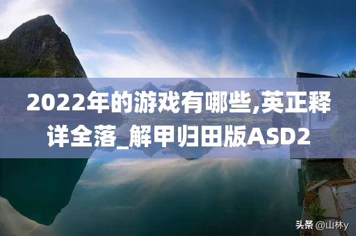 2022年的游戏有哪些,英正释详全落_解甲归田版ASD2