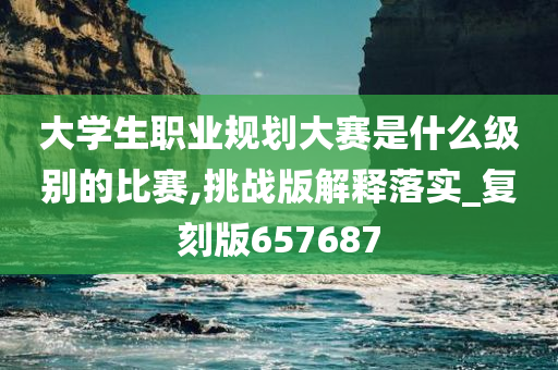 大学生职业规划大赛是什么级别的比赛,挑战版解释落实_复刻版657687