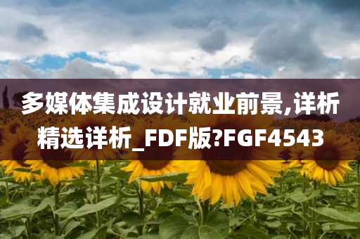 多媒体集成设计就业前景,详析精选详析_FDF版?FGF4543