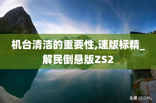 机台清洁的重要性,速版标精_解民倒悬版ZS2