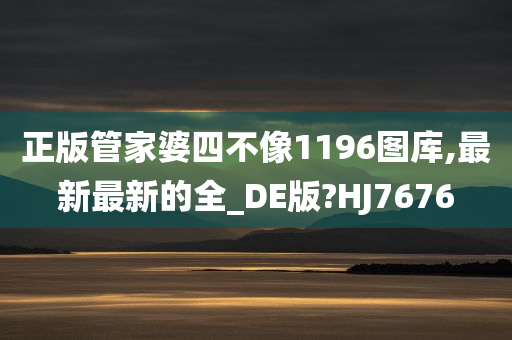 正版管家婆四不像1196图库,最新最新的全_DE版?HJ7676