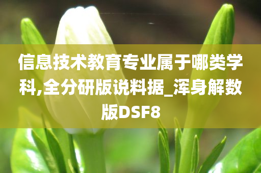 信息技术教育专业属于哪类学科,全分研版说料据_浑身解数版DSF8