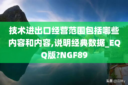 技术进出口经营范围包括哪些内容和内容,说明经典数据_EQQ版?NGF89