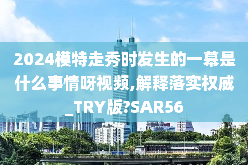 2024模特走秀时发生的一幕是什么事情呀视频,解释落实权威_TRY版?SAR56