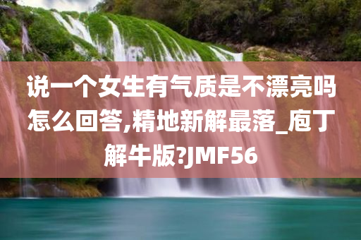 说一个女生有气质是不漂亮吗怎么回答,精地新解最落_庖丁解牛版?JMF56