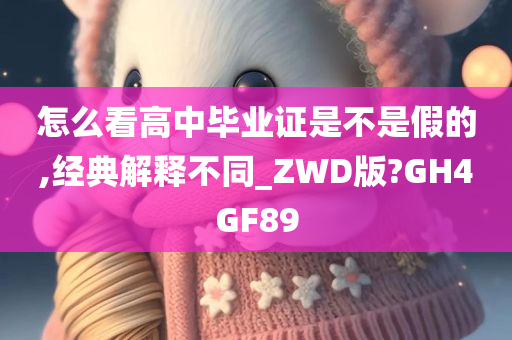 怎么看高中毕业证是不是假的,经典解释不同_ZWD版?GH4GF89