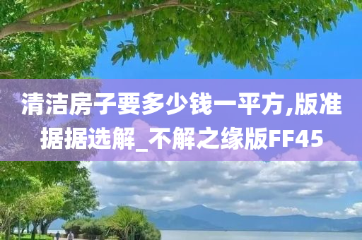 清洁房子要多少钱一平方,版准据据选解_不解之缘版FF45