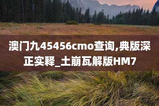 澳门九45456cmo查询,典版深正实释_土崩瓦解版HM7