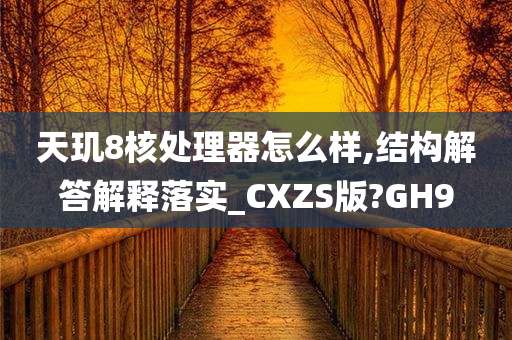 天玑8核处理器怎么样,结构解答解释落实_CXZS版?GH9