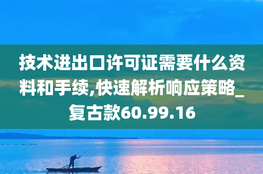 技术进出口许可证需要什么资料和手续,快速解析响应策略_复古款60.99.16