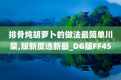 排骨炖胡萝卜的做法最简单川菜,版新度选新最_DG版FF45