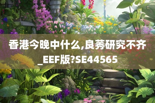 香港今晚中什么,良莠研究不齐_EEF版?SE44565