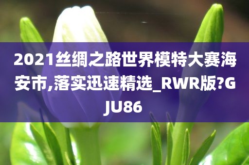 2021丝绸之路世界模特大赛海安市,落实迅速精选_RWR版?GJU86