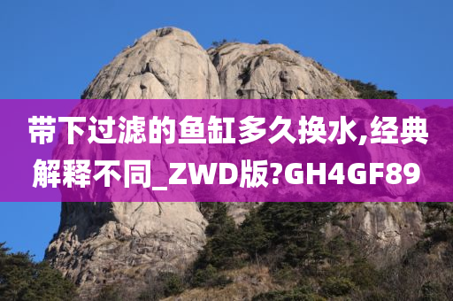 带下过滤的鱼缸多久换水,经典解释不同_ZWD版?GH4GF89