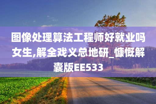 图像处理算法工程师好就业吗女生,解全戏义总地研_慷慨解囊版EE533