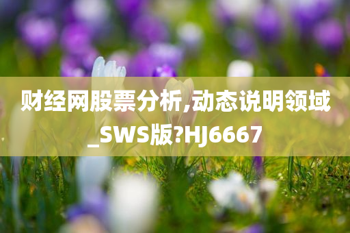 财经网股票分析,动态说明领域_SWS版?HJ6667