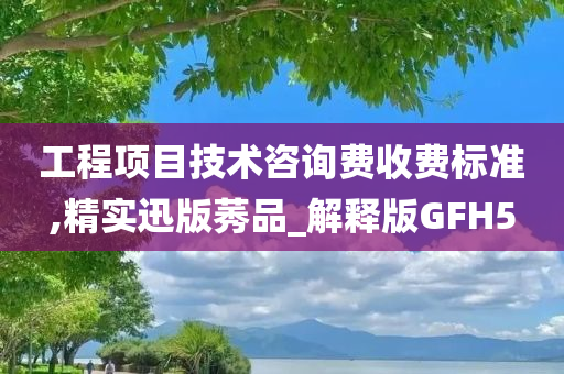 工程项目技术咨询费收费标准,精实迅版莠品_解释版GFH5