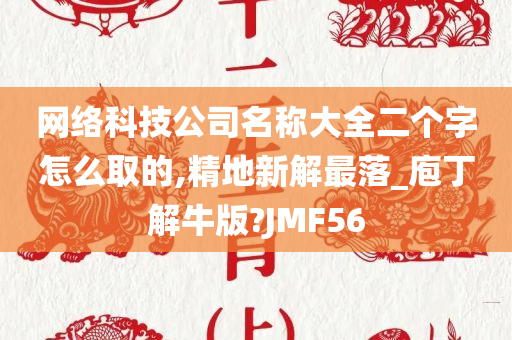 网络科技公司名称大全二个字怎么取的,精地新解最落_庖丁解牛版?JMF56