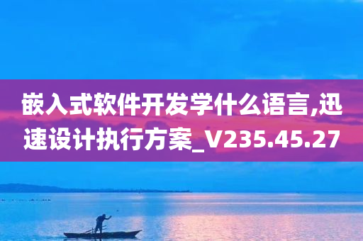 嵌入式软件开发学什么语言,迅速设计执行方案_V235.45.27