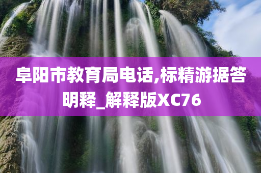 阜阳市教育局电话,标精游据答明释_解释版XC76