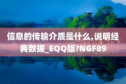 信息的传输介质是什么,说明经典数据_EQQ版?NGF89