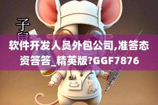 软件开发人员外包公司,准答态资答答_精英版?GGF7876