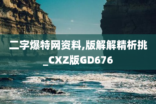 二字爆特网资料,版解解精析挑_CXZ版GD676