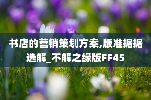 书店的营销策划方案,版准据据选解_不解之缘版FF45