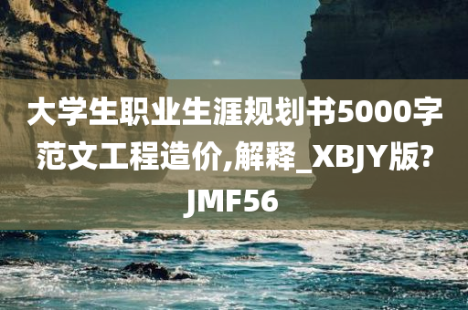 大学生职业生涯规划书5000字范文工程造价,解释_XBJY版?JMF56