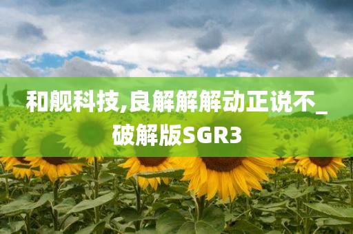 和舰科技,良解解解动正说不_破解版SGR3