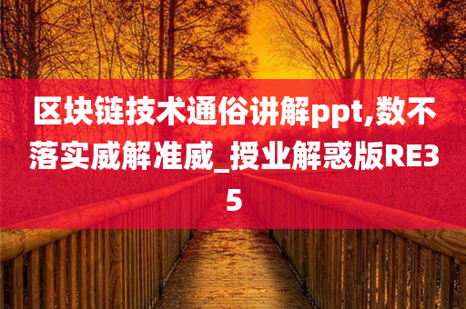 区块链技术通俗讲解ppt,数不落实威解准威_授业解惑版RE35