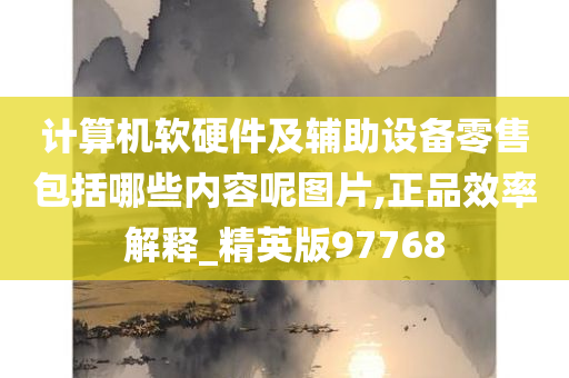 计算机软硬件及辅助设备零售包括哪些内容呢图片,正品效率解释_精英版97768