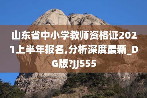 山东省中小学教师资格证2021上半年报名,分析深度最新_DG版?JJ555