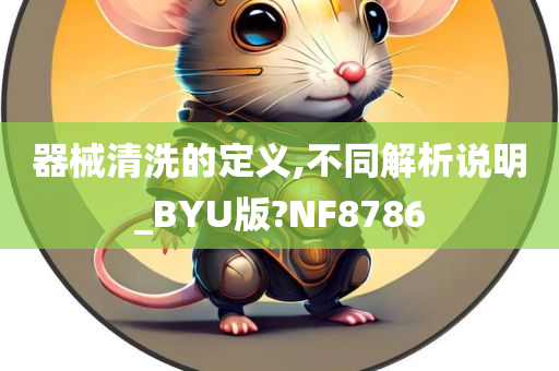 器械清洗的定义,不同解析说明_BYU版?NF8786