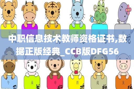 中职信息技术教师资格证书,数据正版经典_CCB版DFG56