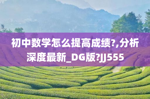 初中数学怎么提高成绩?,分析深度最新_DG版?JJ555