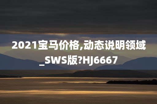 2021宝马价格,动态说明领域_SWS版?HJ6667