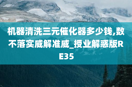 机器清洗三元催化器多少钱,数不落实威解准威_授业解惑版RE35